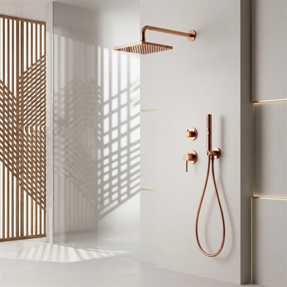 Fontana Verianoâ„¢  Shower set in Rose Gold