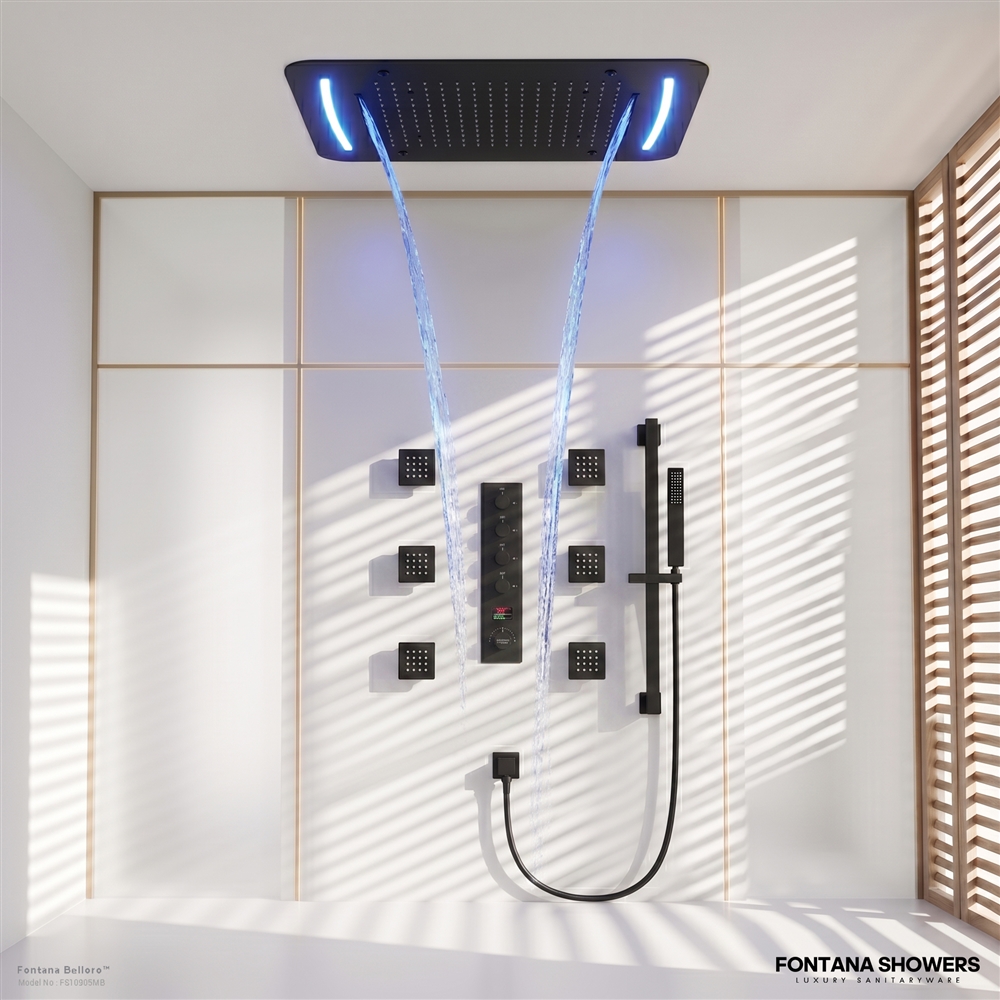 Belloroâ„¢ Black Digital Shower