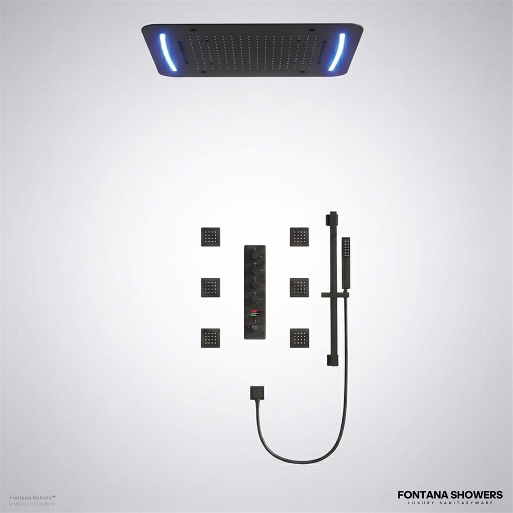 Belloro™ Black Digital Shower