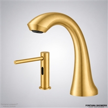 Fontana Lunaveroâ„¢ Touchless Set in  Brushed Gold