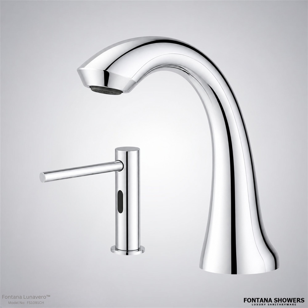 Fontana Lunaveroâ„¢ Touchless Set in Chrome