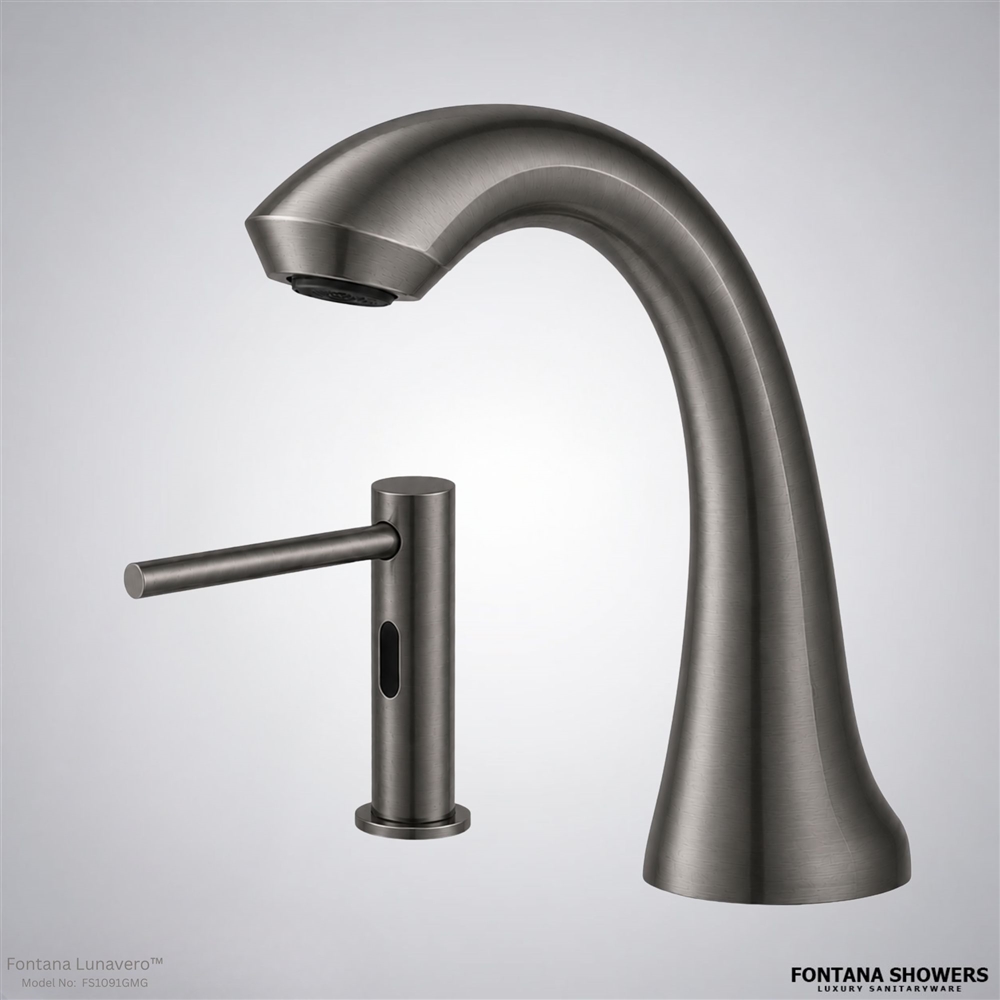Fontana Lunaveroâ„¢ Touchless Set in Gun Metal Gray