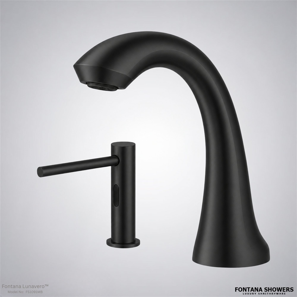 Fontana Lunaveroâ„¢ Touchless Set in  Matte Black