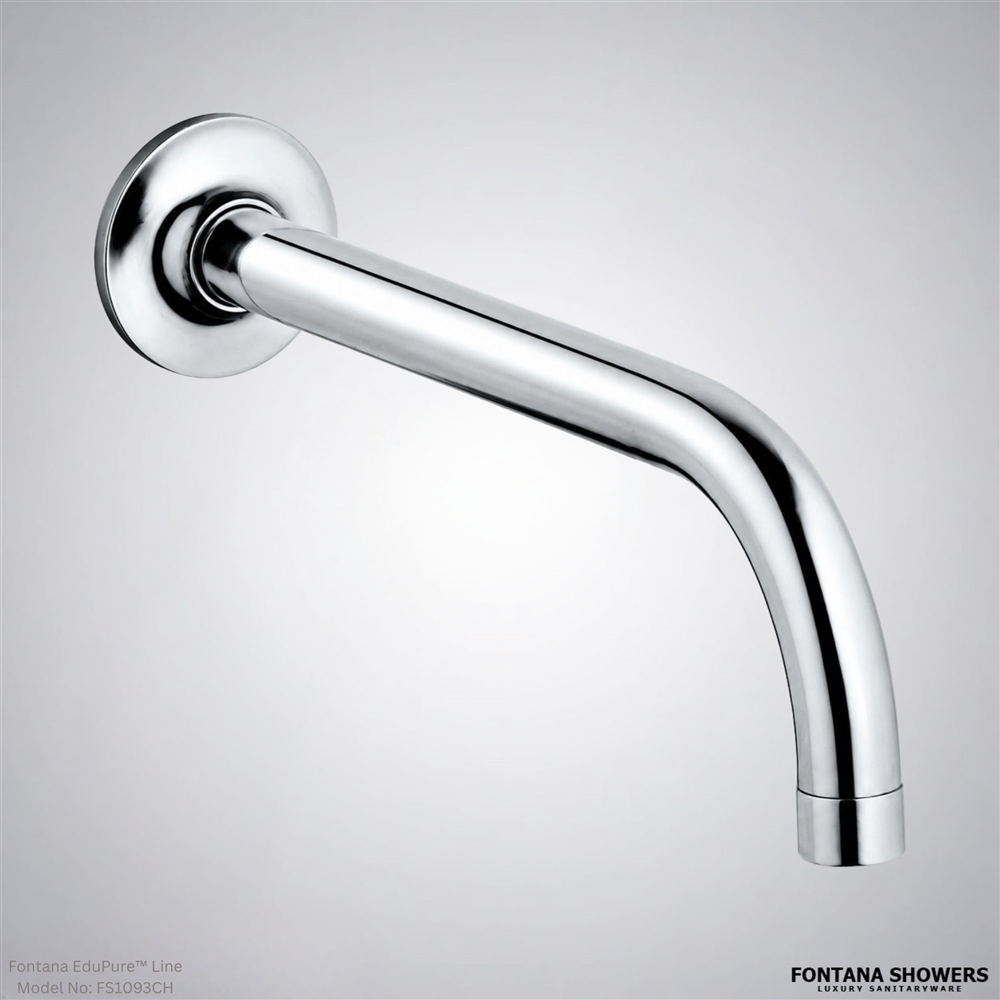 Chrome wall-mounted touchless faucet