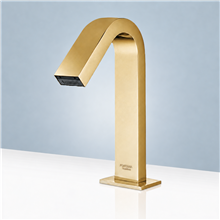 Fontana Commercial Brushed Gold Touch less Automatic Sensor Hands Free Faucet