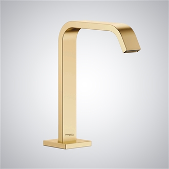 Fontana Commercial Brushed Gold Touch less Automatic Sensor Hands Free Faucet