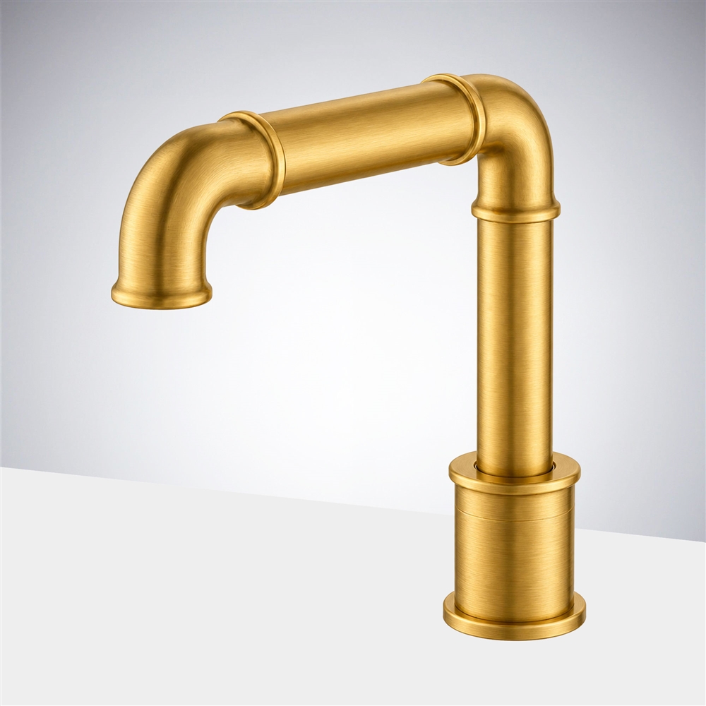 Fontana Commercial Brushed Gold Automatic Hands Free Smart Sensor  Faucet
