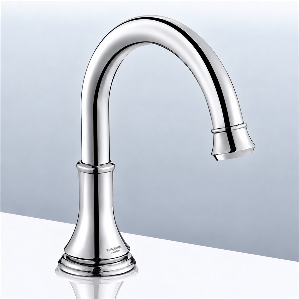 Fontana Commercial Chrome Touchless Automatic Sensor Hands Free Faucet