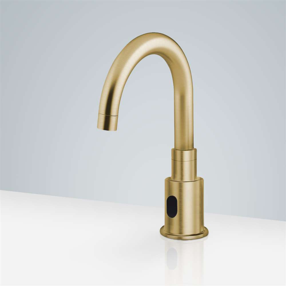 Fontana Cote Brushed Gold Commercial Touchless Automatic Sensor Faucet