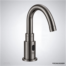 Gun metal gray sensor faucet