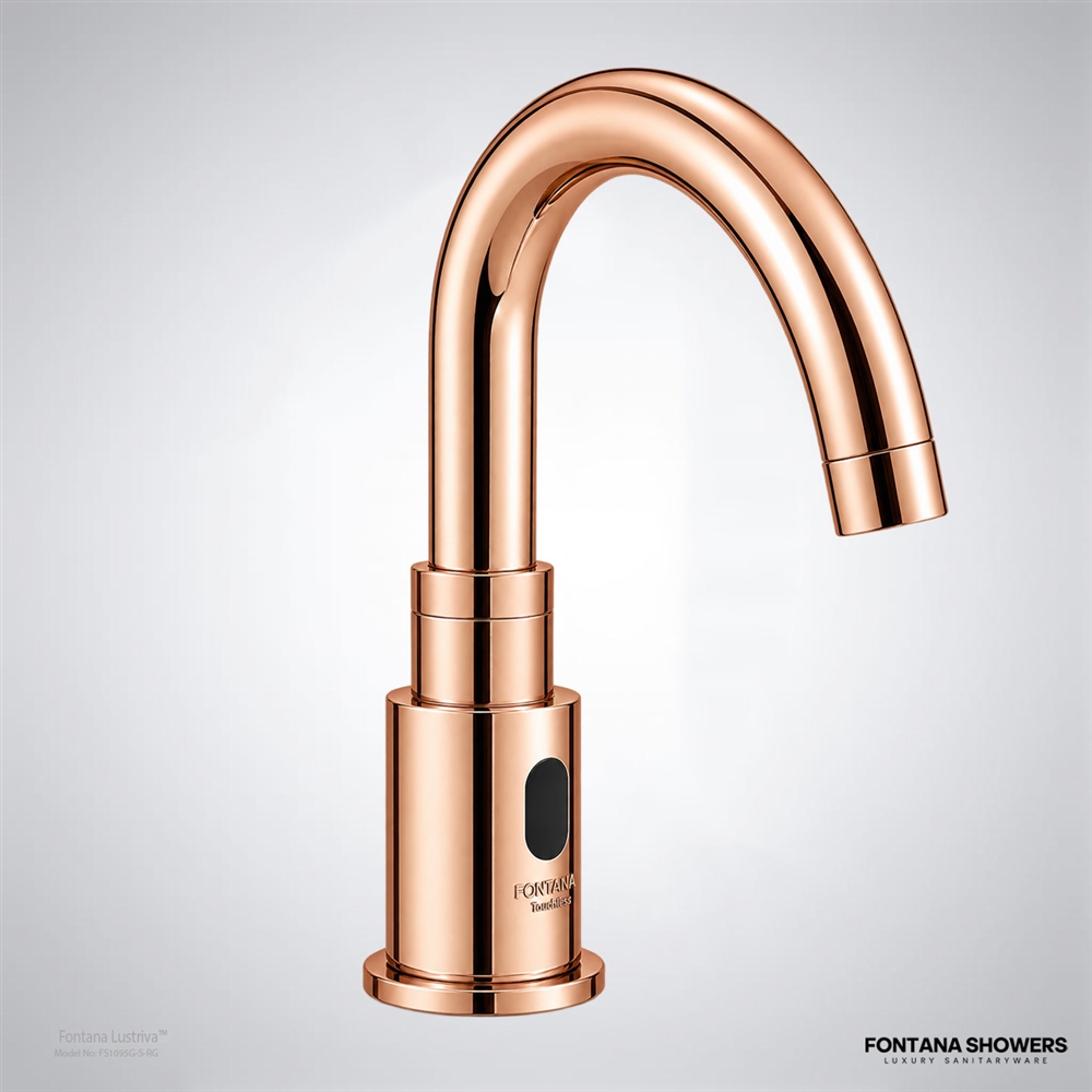 Rose gold commercial sensor faucet
