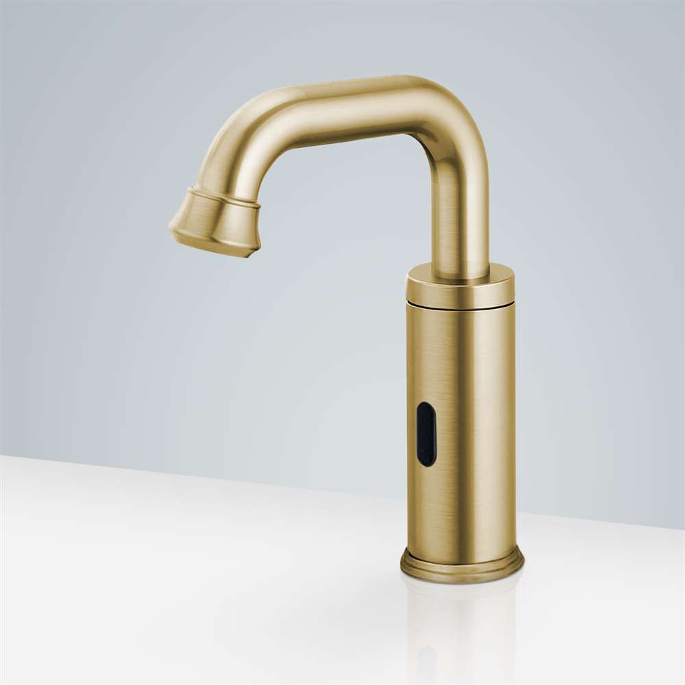 Fontana Commercial Brushed Gold Touchless Automatic Sensor Faucet