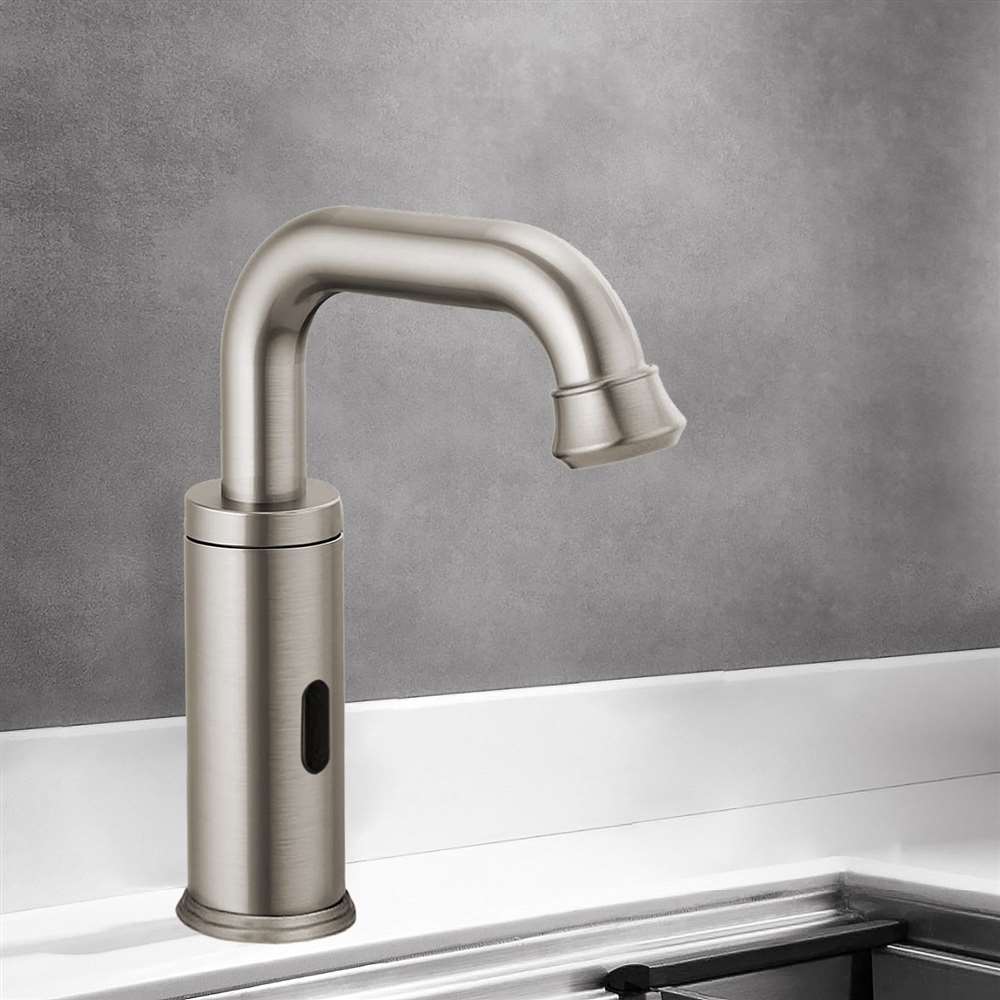 Fontana Commercial Brushed Nickel Touchless Automatic Sensor Faucet