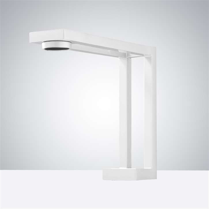 Fontana Commercial White Automatic Sensor Hands Free Faucet