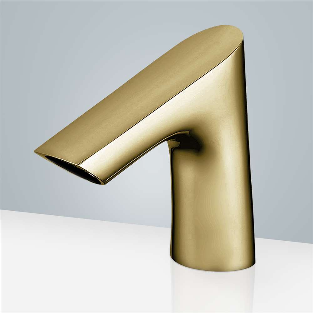 Fontana Commercial Brushed Gold Touchless Automatic Sensor Faucet