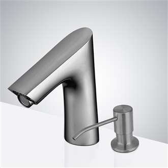 Home Depot Commercial Faucet Fontana Commercial Brushed Nickel Touch less Automatic Sensor Faucet