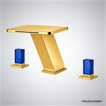 Fontana Elvaraâ„¢ â€“ Dual Handle Faucet in Gold Finish