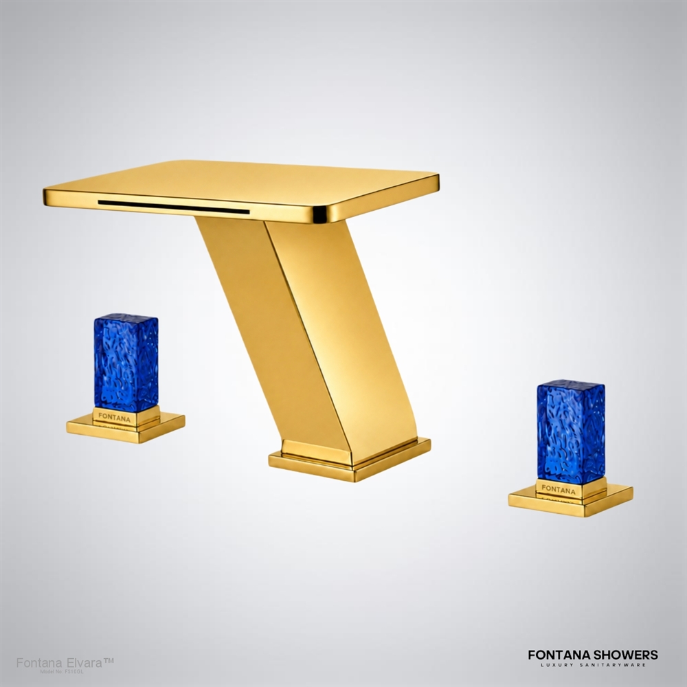 Fontana Elvaraâ„¢ â€“ Dual Handle Faucet in Gold Finish