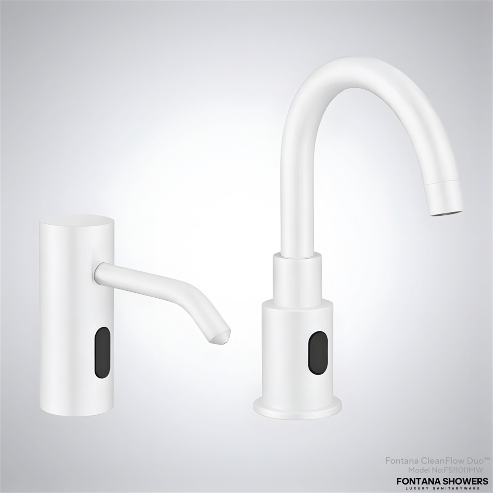 Fontana CleanFlowâ„¢ Duo Line â€“ Matte White Pure