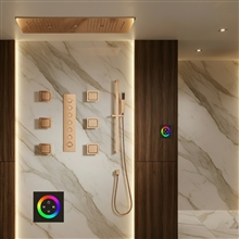 Fontana Luxeronâ„¢ â€“ Champagne LED Shower