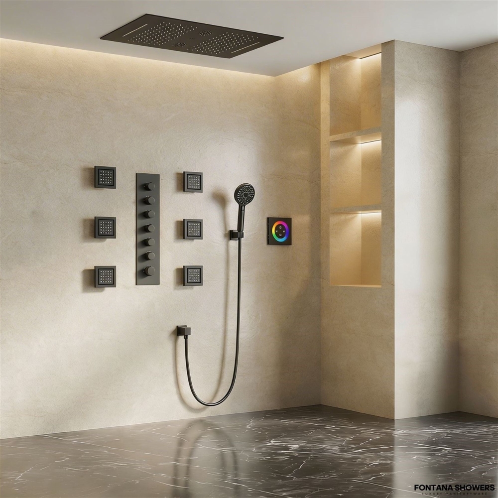 Fontana Nevoluxâ„¢ â€“ Matte Black Aqua Command
