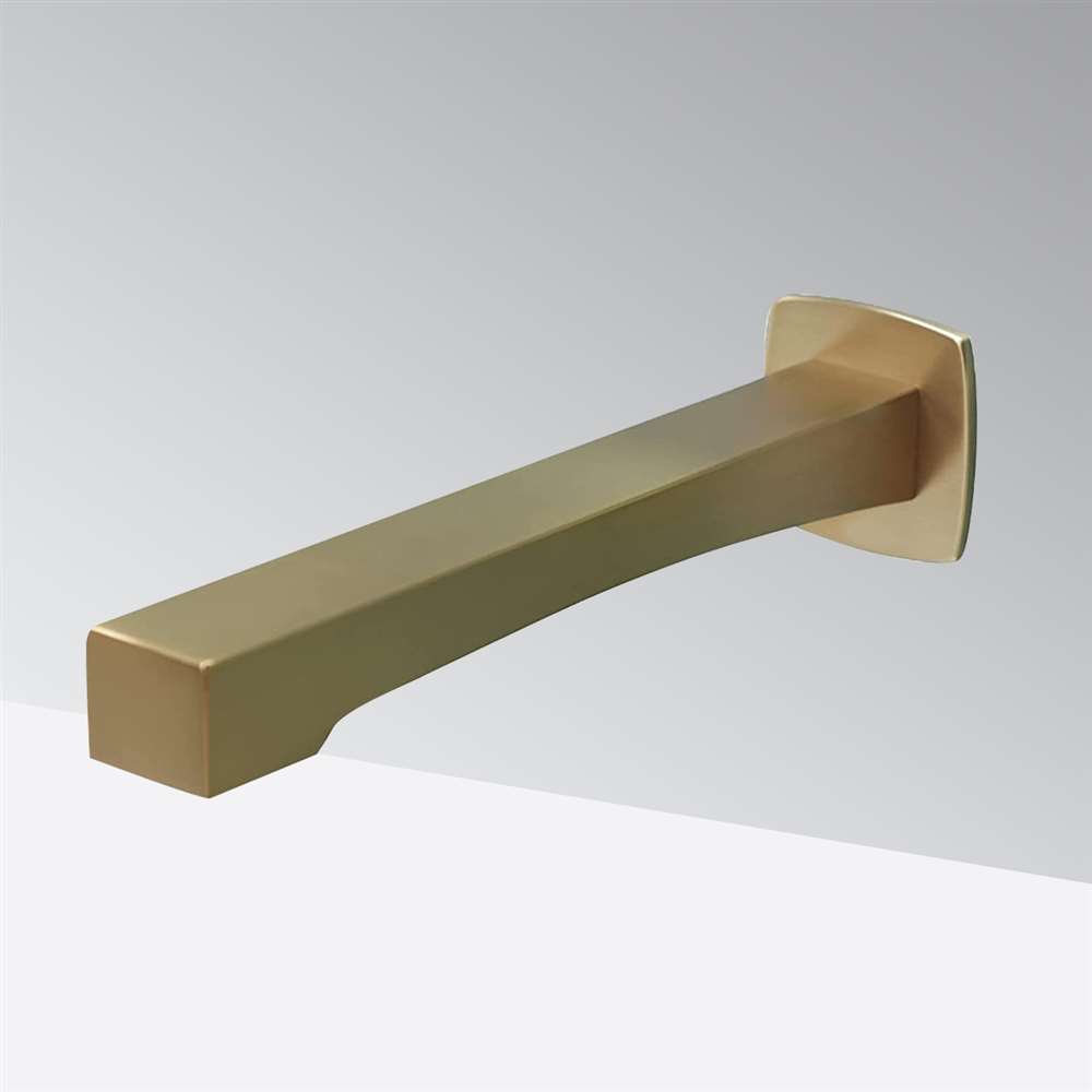 Fontana Commercial Automatic Wall Mount Brushed Gold Sensor Faucet FS1104BG
