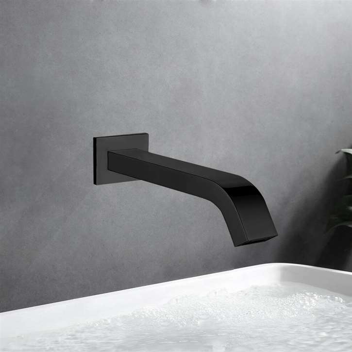 Automatic Wall Mount Matte Black Sensor Faucet for One River North Denver