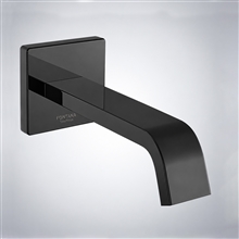 Fontana Commercial Automatic Wall Mount Matte Black Sensor Bathroom Faucet