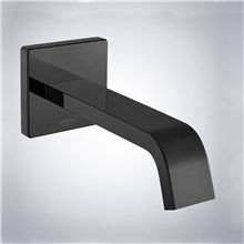 Fontana Commercial Automatic Wall Mount Matte Black Sensor Bathroom Faucet