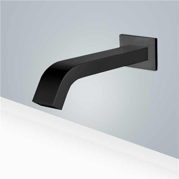 Black Wall Mount Commercial Bathroom Touchless Faucet