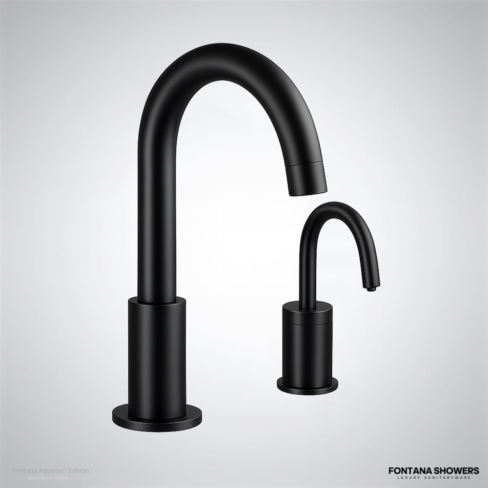 Fontana Aquanixâ„¢ Touchless Set In Matte Black