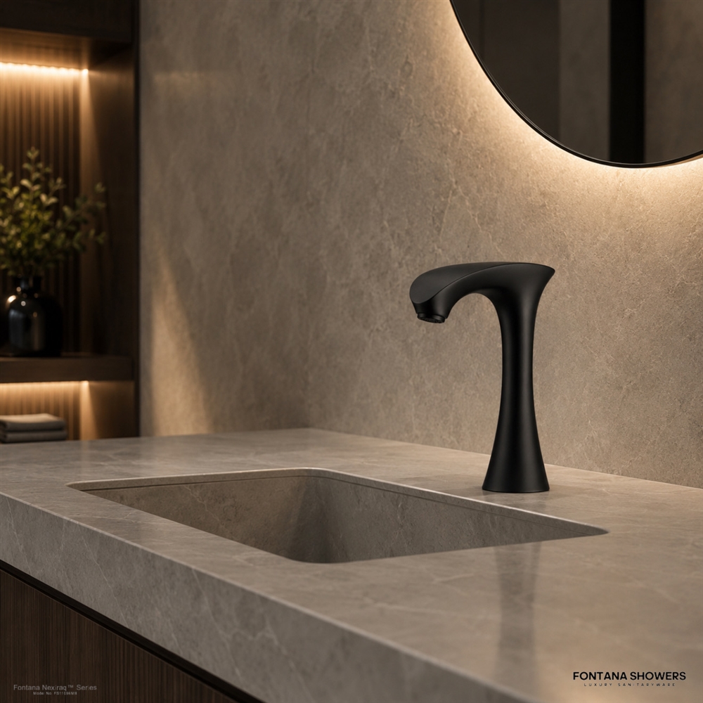 Nexiraq Series Matte Black faucet for One River North Denver