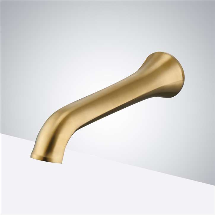 Fontana Commercial Automatic Wall Mount Brushed Gold Sensor Bathroom Faucet