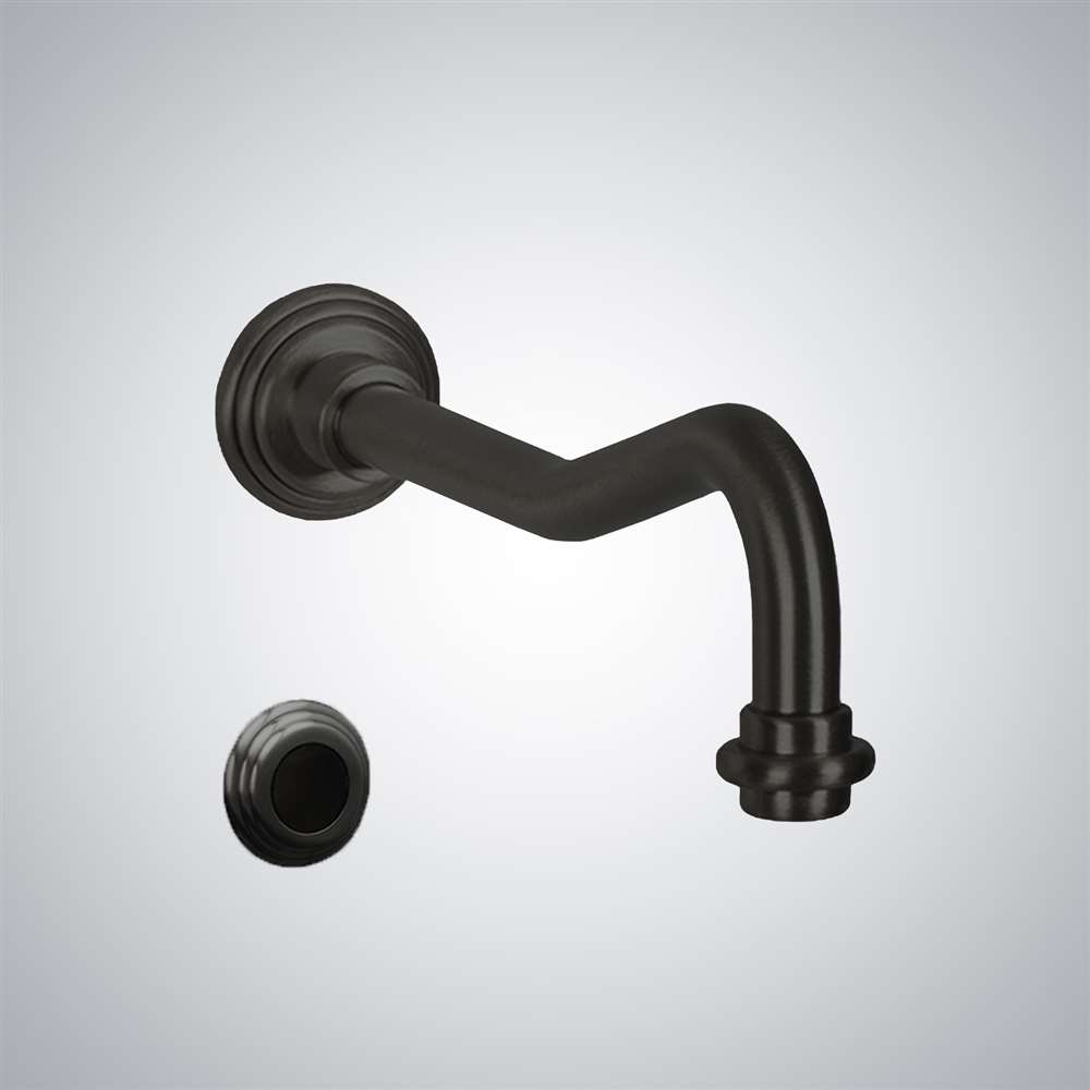 Fontana Nanterre matte black wall-mounted automatic commercial sensor faucet