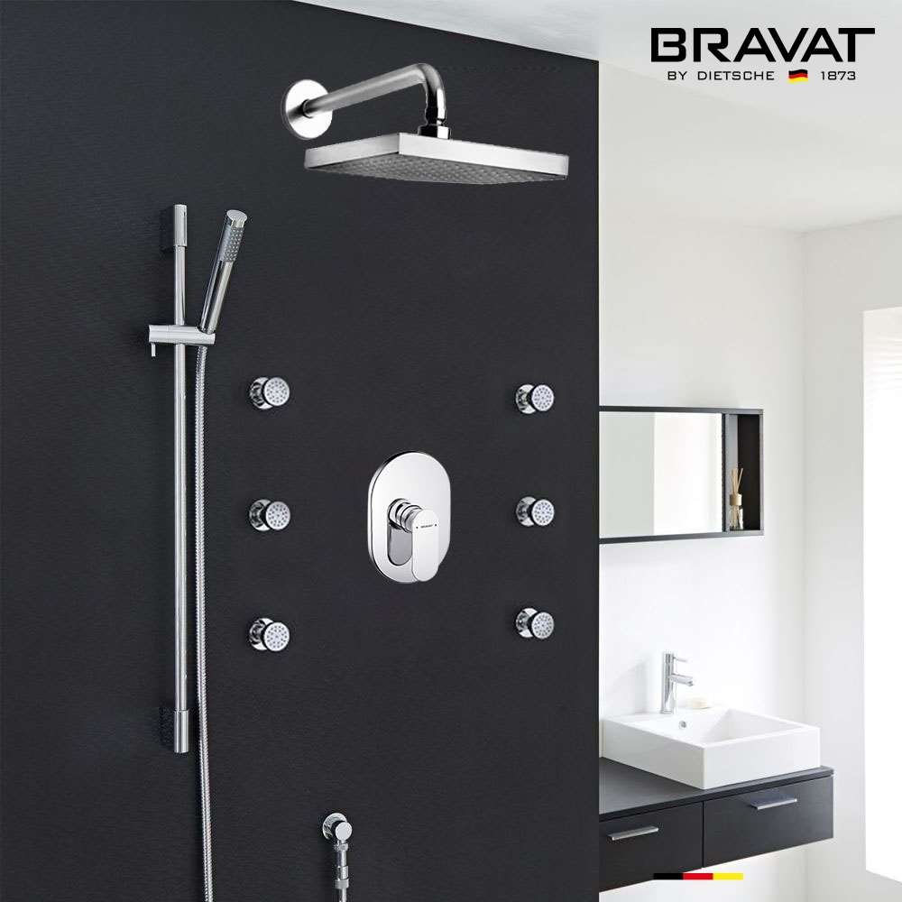 Bravat-New-Chrome-Round-Shower-head-Ceilin