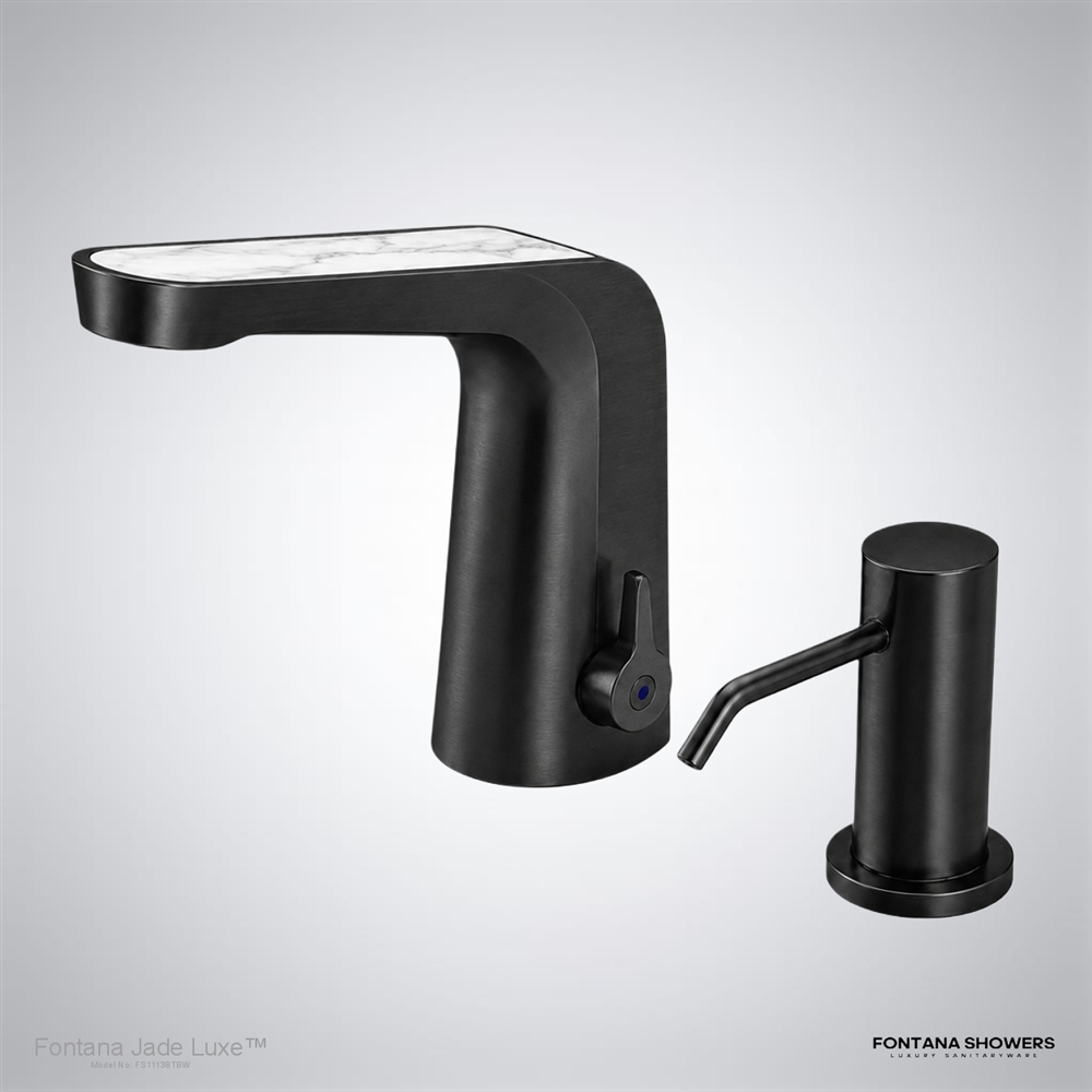 Titanium Black Statuario Touchless Faucet