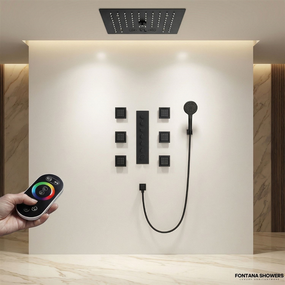 Fontana Aerynthâ„¢ â€“ Matte Black Thermostatic