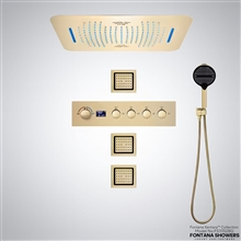Fontana Xentaraâ„¢ Collection â€“ Brushed Gold Ceiling Mounted