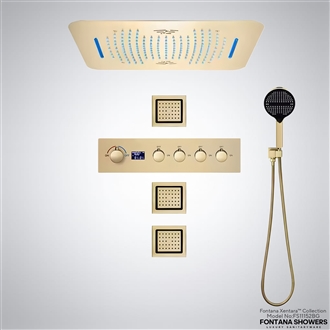 Fontana Xentaraâ„¢ Collection â€“ Brushed Gold Ceiling Mounted