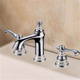 Gironde Dual Handle Chrome Bathroom Faucet Direct Sink Faucet 