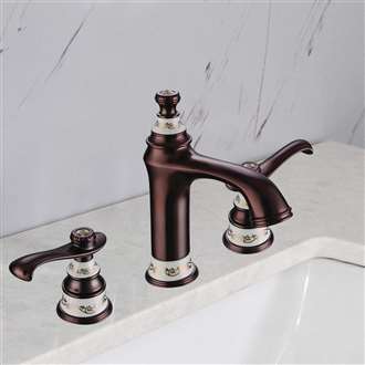 Gironde Dual Handle Oil Rubbed Bronze Bathroom Commercial Sink Tap 