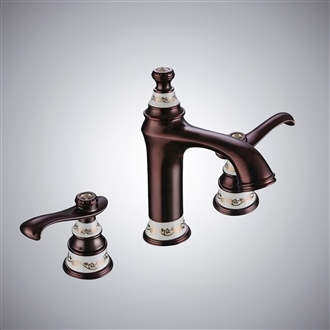 Gironde Dual Handle Oil Rubbed Bronze Bathroom Sink Faucet