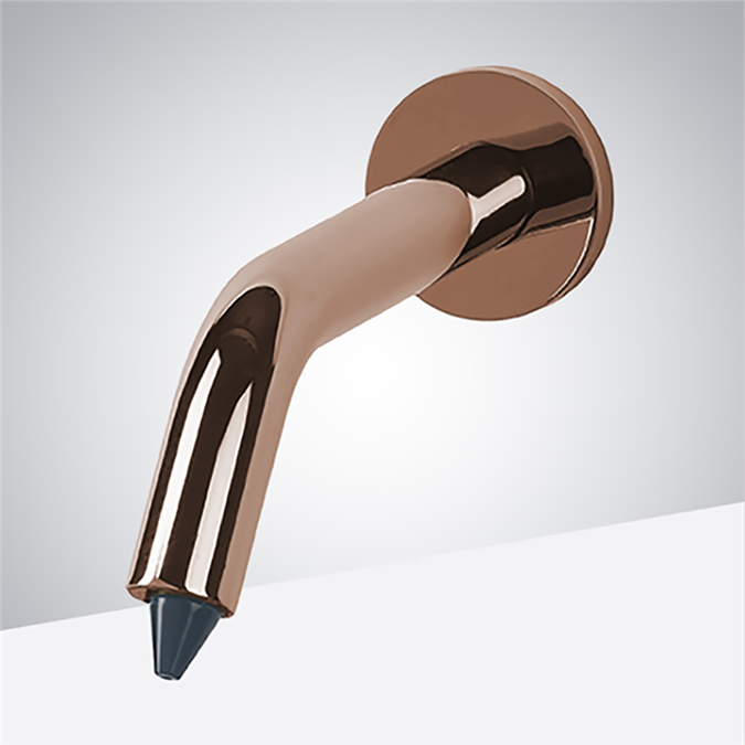 Fontana Naples Commercial Wall Mount Rose Gold Finish Automatic Touchless Commercial Soap Dispenser