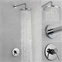 Soriano Wall Mount Chrome Finish Shower Set for Contemporary Bathrooms