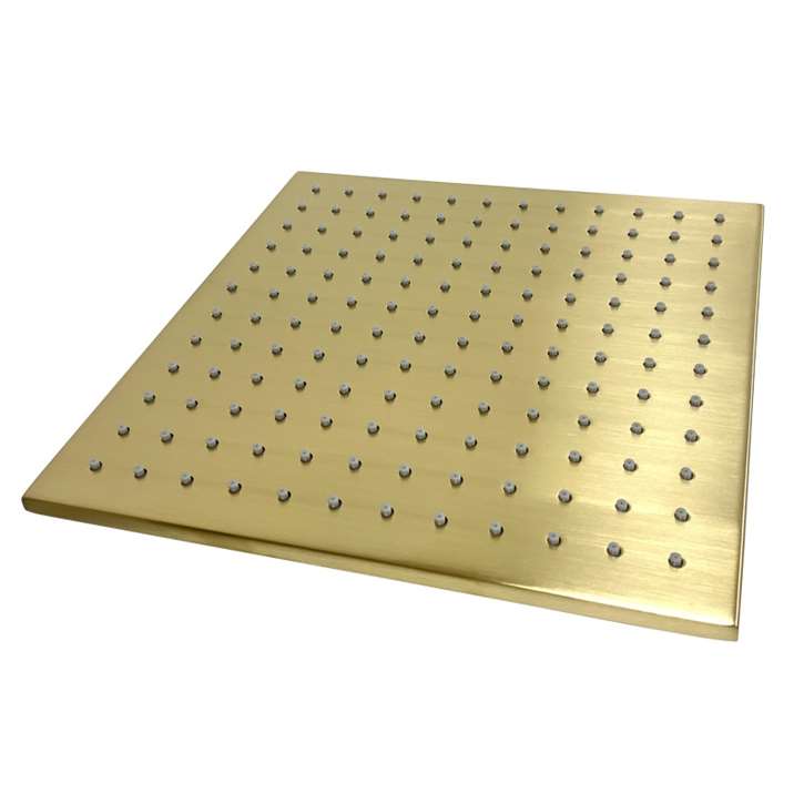 Fontana Dax Brushed Gold High Pressure Brass Rainfall Shower Head