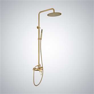 Fontana FS1172 brushed nickel ceiling mount shower systemâ€“ Brushed Nickel Finish
