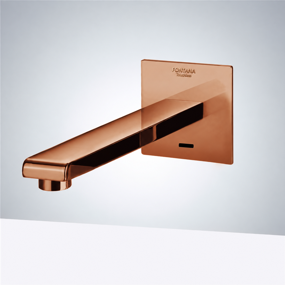 Fontana Dijon Wall Mount Commercial Sensor Faucets Oil Rubbed Bronze Finish