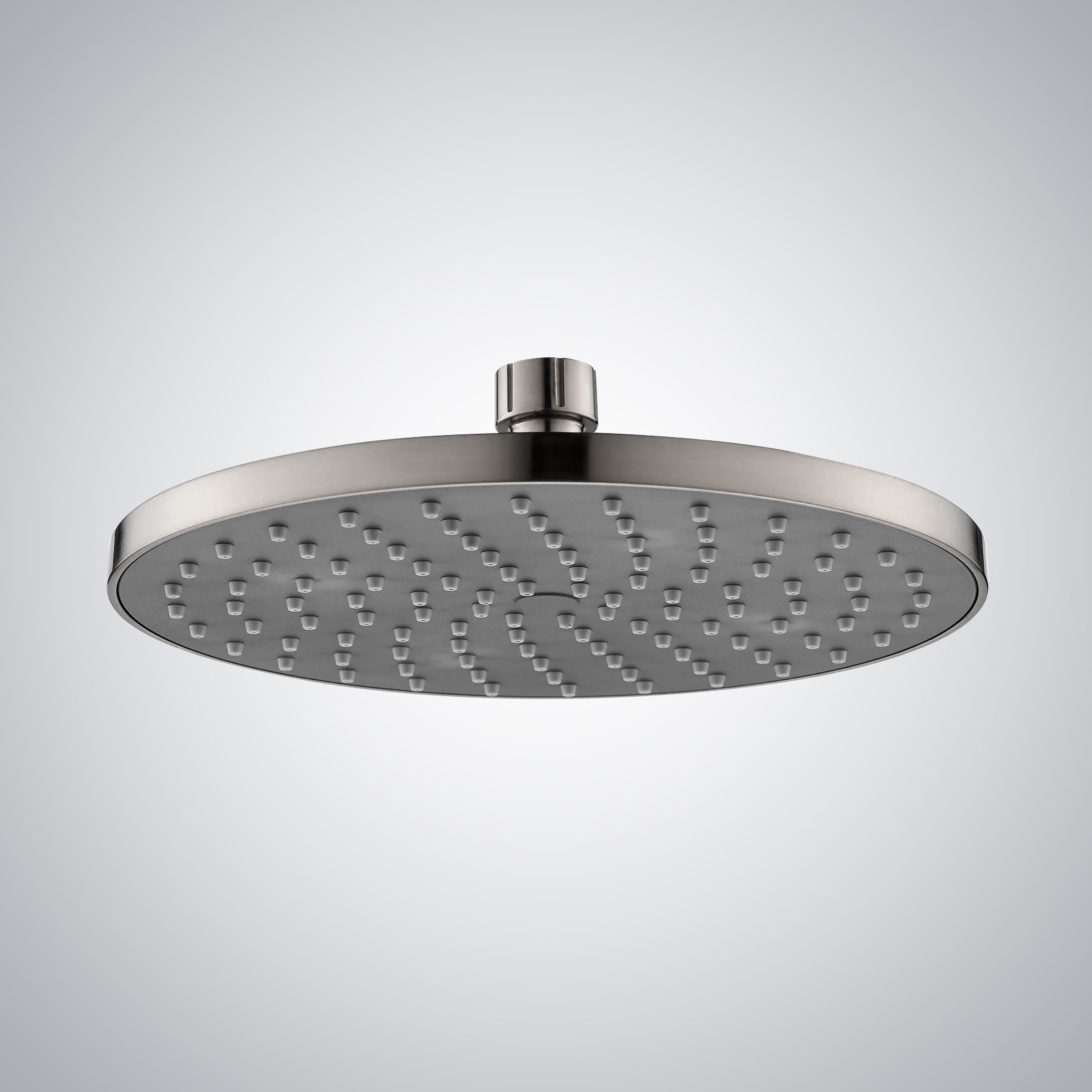Fontana Brushed Nickel Tunas Rainfall Shower Head with Shower Arm