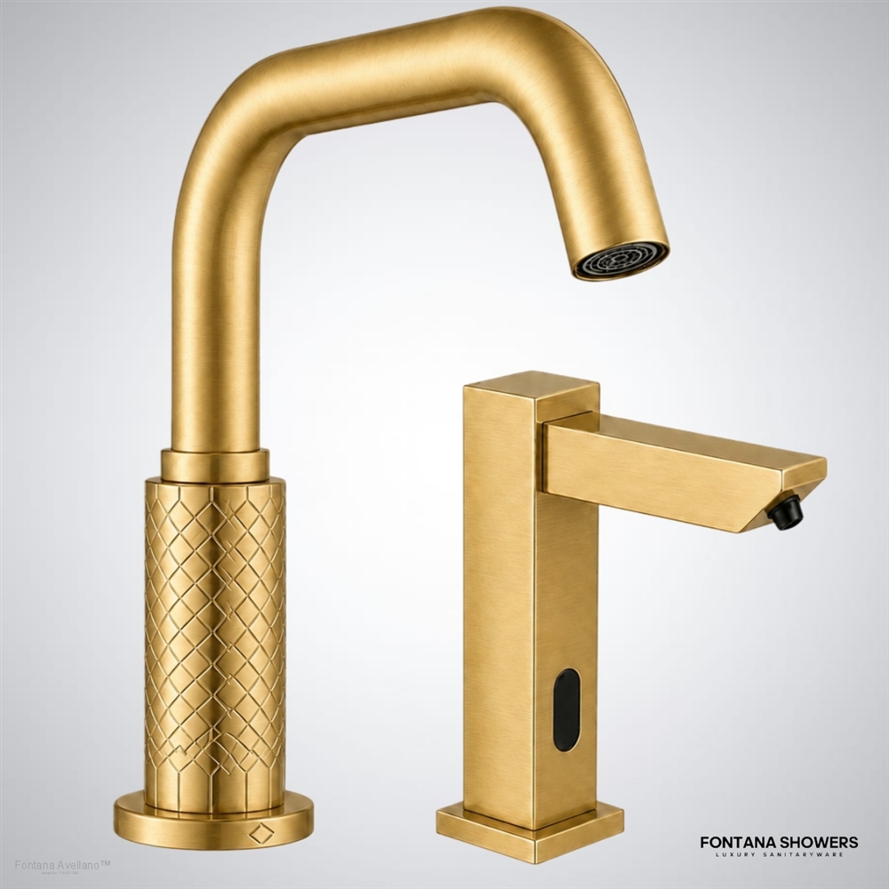 Avellano Brushed Gold Touchless Set