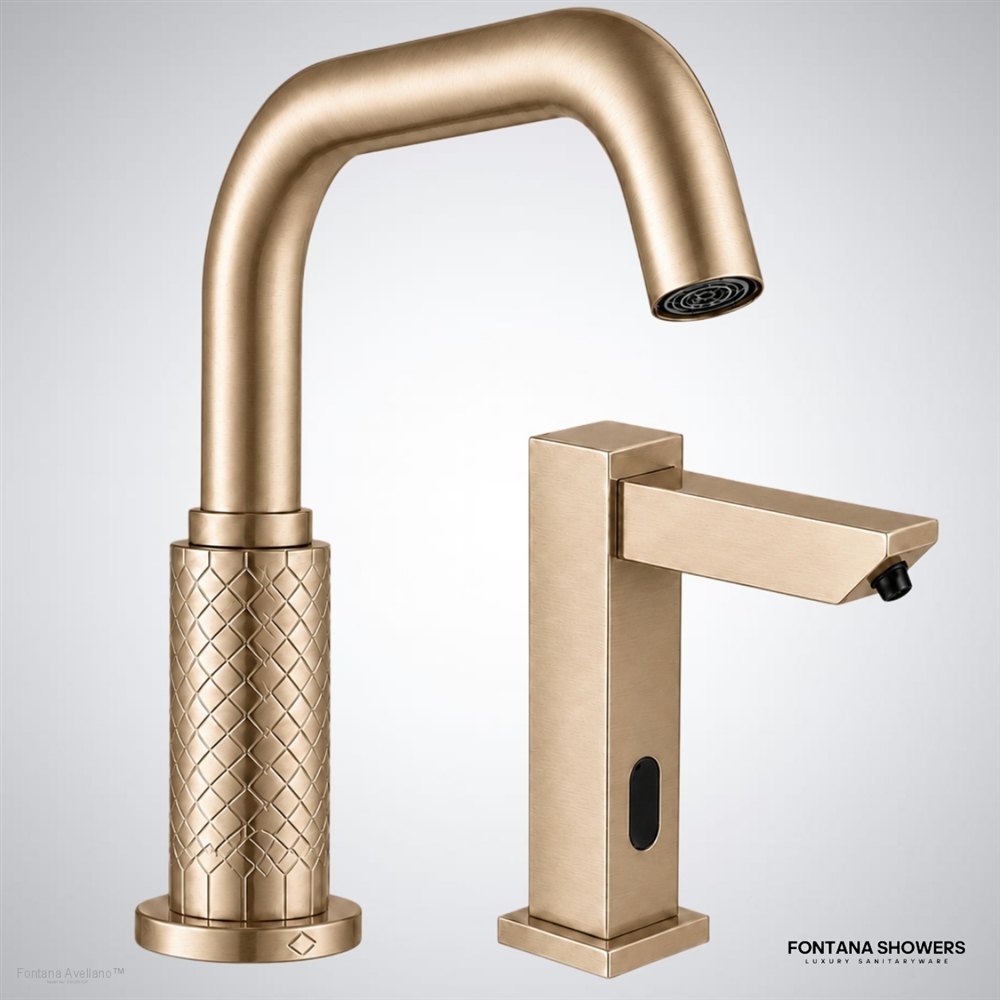 Champagne Touchless Faucet Set